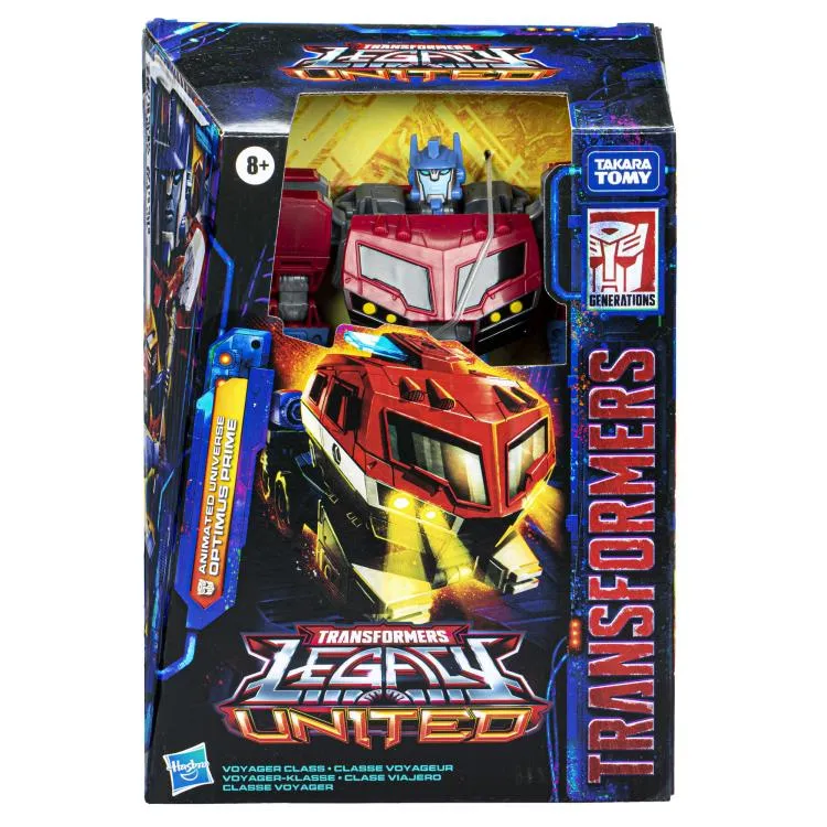 Transformers Generations Legacy United Voyager Class Animated Universe Optimus Prime Action Figure