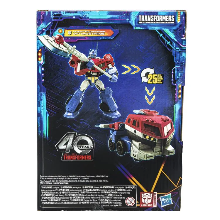Transformers Generations Legacy United Voyager Class Animated Universe Optimus Prime Action Figure