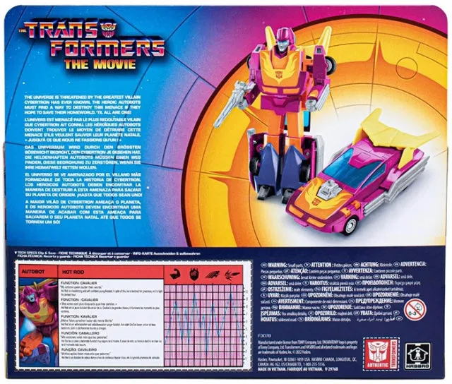 Transformers The Movie Retro Autobot Cavalier Hot Rod Action Figure