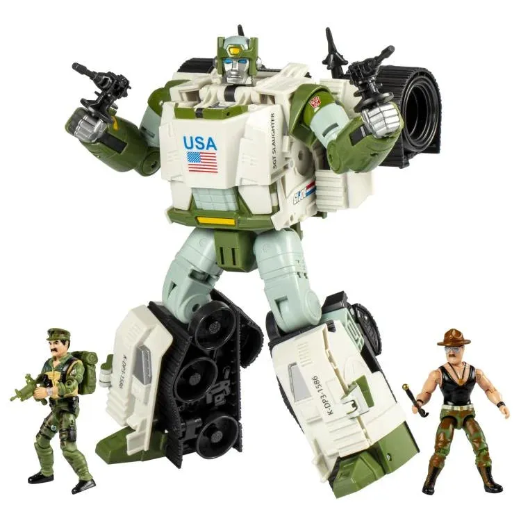 Transformers X G.I. JOE - Autobot Kup Triple "T" (w/ Sgt. Slaughter & Leatherneck)