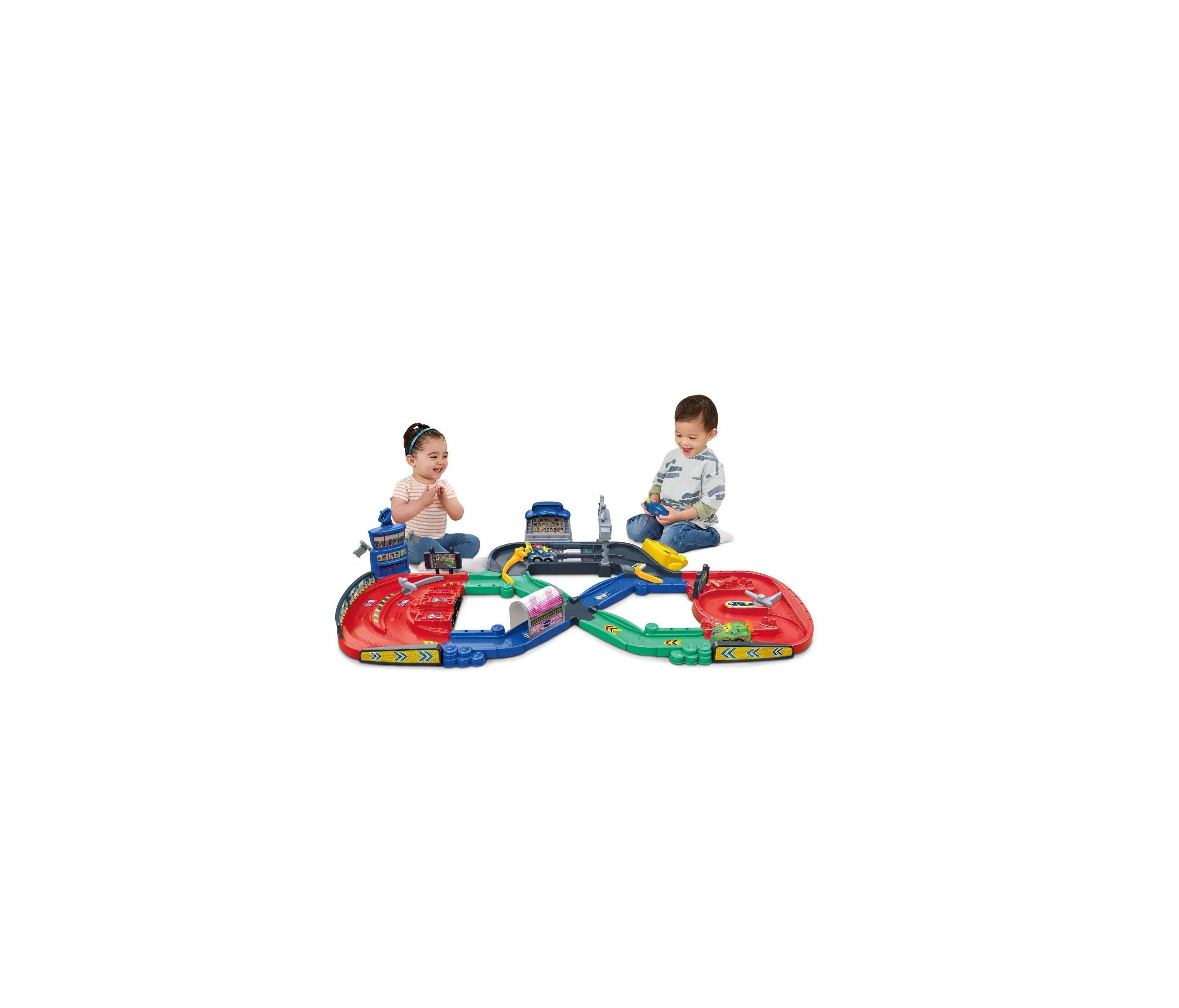 VTech Go Go Smart Wheels Checkered Flag Motorized Race Track Set